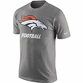 Denver Broncos Nike Facility WEM T-Shirt - Heathered Gray,baseball caps,new era cap wholesale,wholesale hats